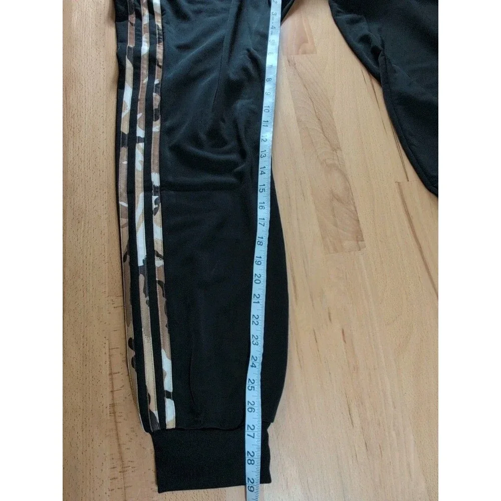 Adidas Mens 3 Camo Stripes Warm-up Tricot Joggers Pants Small Black H48439